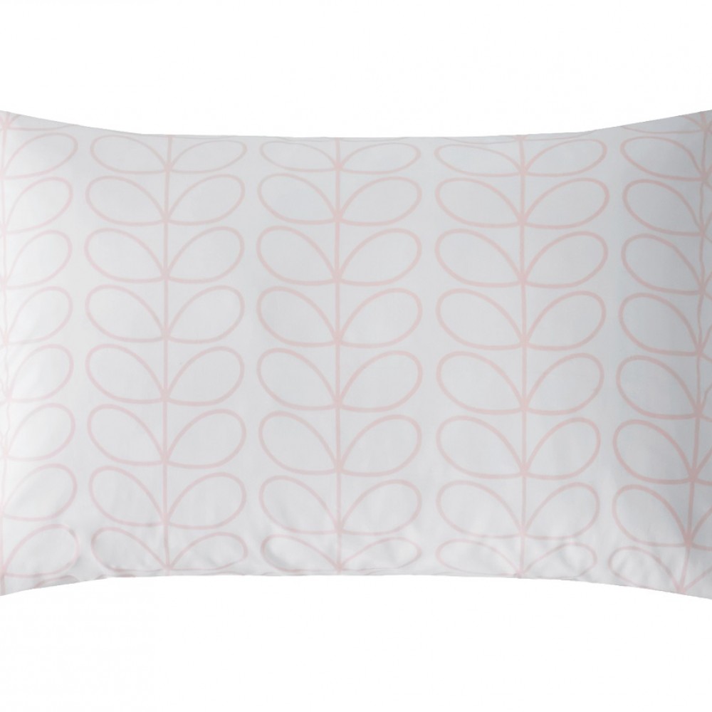 Linear Stem Cloud Pink Bedlinen by Orla Kiely House of Bedding